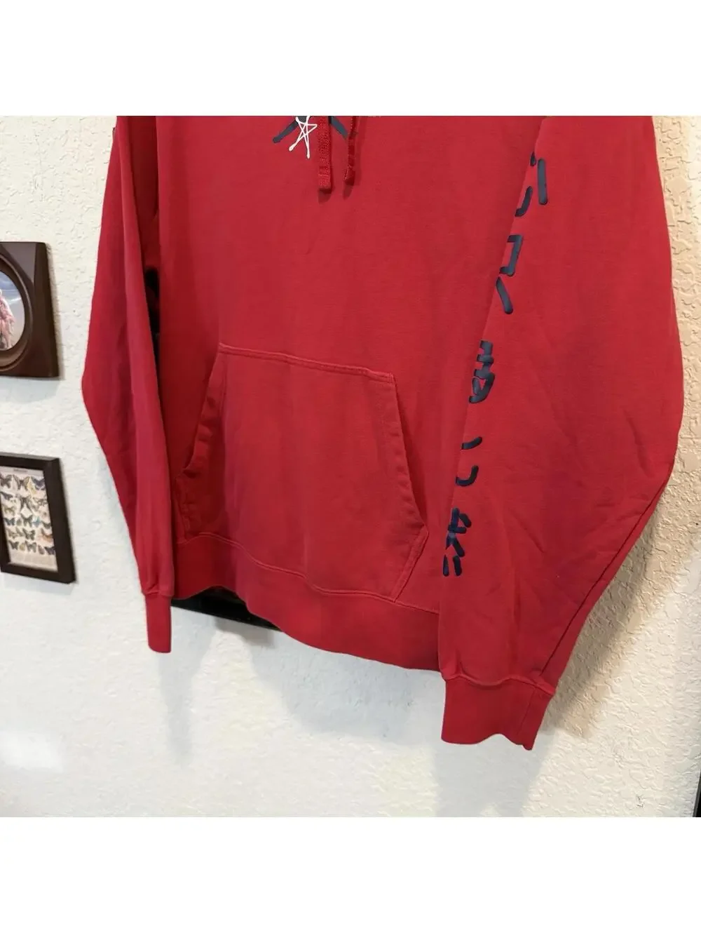 Nike‎ Air Jordan Legacy FIBA RARE Red Basketball Hoodie Men's Size Medium